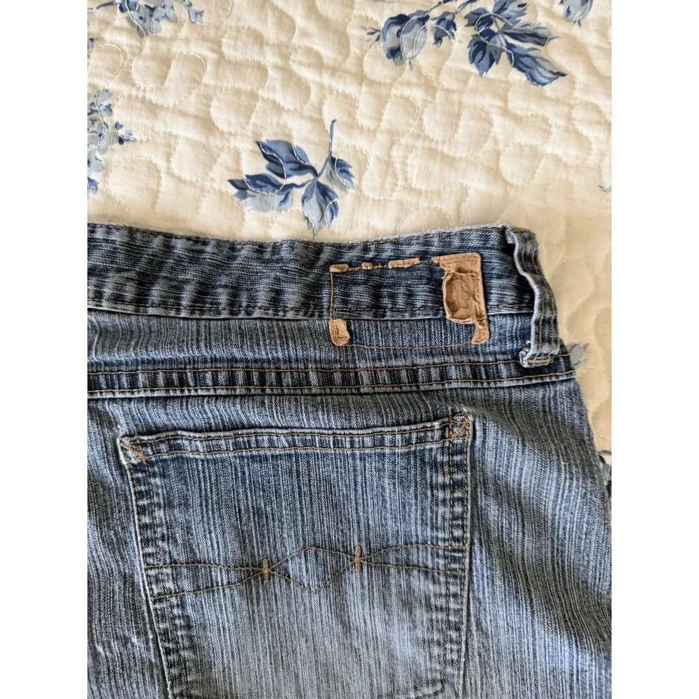 Y2K Mudd Denim Jean Shorts Women's‎ Sz 17 Fits 32W Vintage Low Rise 90's